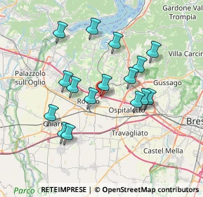 Mappa Via Montelungo, 25046 Cazzago San Martino BS, Italia (6.64063)