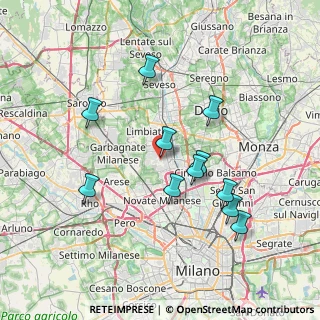 Mappa Via Giovanni Segantini, 20037 Paderno Dugnano MI, Italia (6.96909)