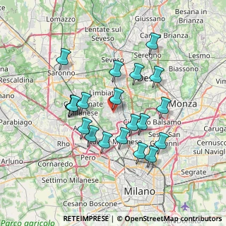 Mappa Via Giovanni Segantini, 20037 Paderno Dugnano MI, Italia (6.615)