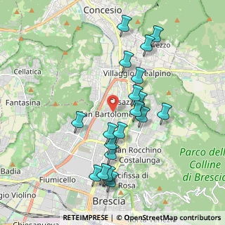 Mappa Via Giovan Battista Melzi, 25128 Brescia BS, Italia (1.9465)