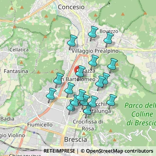 Mappa Via Giovan Battista Melzi, 25128 Brescia BS, Italia (1.665)