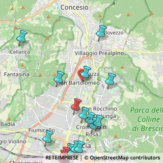 Mappa Via Giovan Battista Melzi, 25128 Brescia BS, Italia (2.8725)