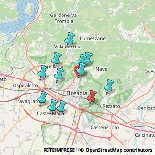 Mappa Via Giovan Battista Melzi, 25128 Brescia BS, Italia (6.25833)