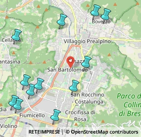 Mappa Via Giovan Battista Melzi, 25128 Brescia BS, Italia (2.73833)