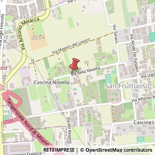 Mappa Via della Novella, 31, 20900 Monza, Monza e Brianza (Lombardia)