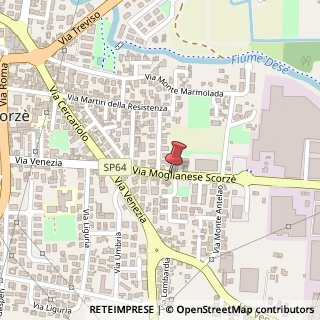 Mappa Via Moglianese Scorz?,  24, 30037 Scorzè, Venezia (Veneto)