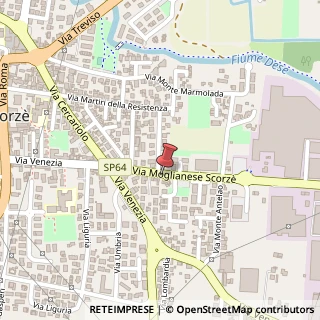 Mappa Via Moglianese Scorz?, 21, 30037 Scorzè, Venezia (Veneto)