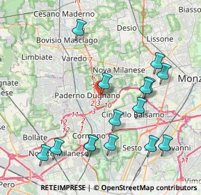 Mappa Via Louis Armstrong, 20037 Paderno Dugnano MI, Italia (4.40467)