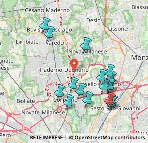 Mappa Via Louis Armstrong, 20037 Paderno Dugnano MI, Italia (3.96059)