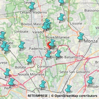 Mappa Via Louis Armstrong, 20037 Paderno Dugnano MI, Italia (5.8655)
