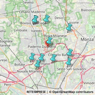 Mappa Via Louis Armstrong, 20037 Paderno Dugnano MI, Italia (3.85636)