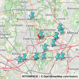 Mappa Via Louis Armstrong, 20037 Paderno Dugnano MI, Italia (4.40467)
