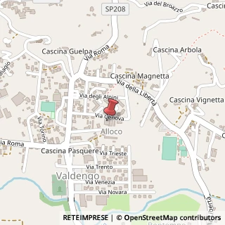 Mappa Via Genova, 11, 13855 Valdengo, Biella (Piemonte)