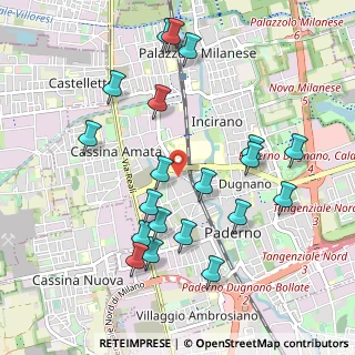 Mappa Via Luigi Cadorna, 20037 Paderno Dugnano MI, Italia (1.0835)