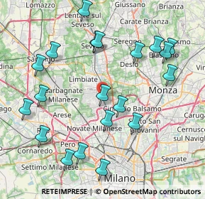 Mappa Via Luigi Cadorna, 20037 Paderno Dugnano MI, Italia (9.069)