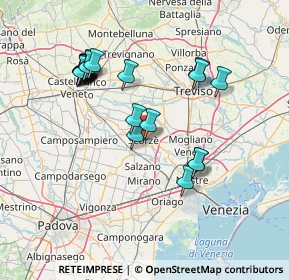 Mappa Via Piemonte, 30037 Scorzé VE, Italia (14.3995)