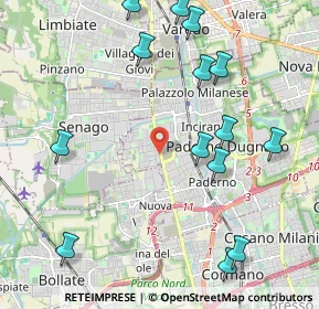 Mappa Via Reali, 20037 Milano MI, Italia (2.48857)