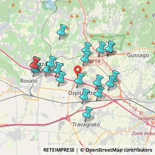 Mappa Strada Provinciale, 25035 Ospitaletto BS, Italia (3.4365)