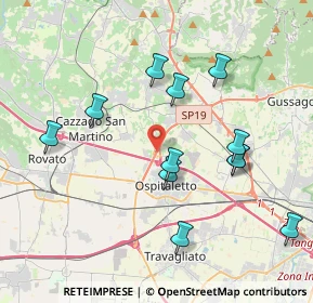 Mappa Strada Provinciale, 25035 Ospitaletto BS, Italia (3.925)