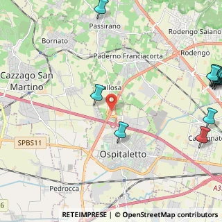 Mappa Strada Provinciale, 25035 Ospitaletto BS, Italia (3.41333)