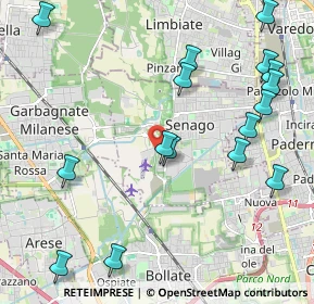 Mappa Via Francesco Cilea, 20030 Senago MI, Italia (2.55063)