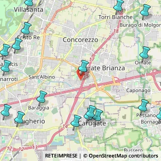 Mappa Centro Direzionale Colleoni, 20864 Agrate Brianza MB, Italia (3.54421)
