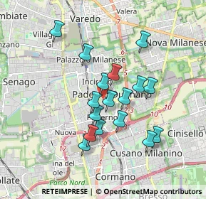 Mappa Via Walter Tobagi, 20037 Paderno Dugnano MI, Italia (1.50353)