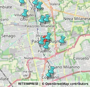 Mappa Via Walter Tobagi, 20037 Paderno Dugnano MI, Italia (2.0575)