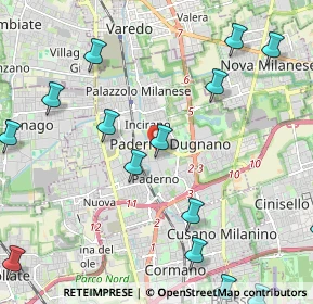 Mappa Via Walter Tobagi, 20037 Paderno Dugnano MI, Italia (2.89133)
