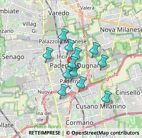 Mappa Via Walter Tobagi, 20037 Paderno Dugnano MI, Italia (1.19333)