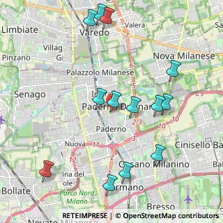 Mappa Piazza Ferdinando Uboldi, 20037 Paderno Dugnano MI, Italia (2.29462)