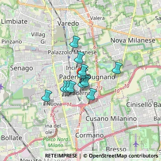 Mappa Via Walter Tobagi, 20037 Paderno Dugnano MI, Italia (1.06417)