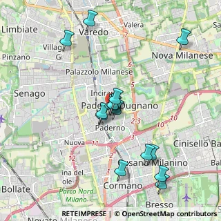 Mappa Piazza Ferdinando Uboldi, 20037 Paderno Dugnano MI, Italia (1.82867)
