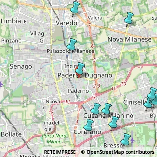Mappa Piazza Ferdinando Uboldi, 20037 Paderno Dugnano MI, Italia (3.16714)