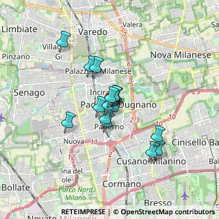Mappa Piazza Ferdinando Uboldi, 20037 Paderno Dugnano MI, Italia (1.25067)