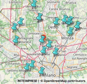 Mappa Via Walter Tobagi, 20037 Paderno Dugnano MI, Italia (9.045)