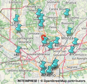 Mappa Via Walter Tobagi, 20037 Paderno Dugnano MI, Italia (9.135)