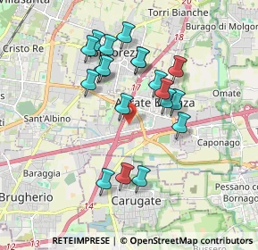 Mappa Via Ghiringhella, 20864 Agrate Brianza MB, Italia (1.62)