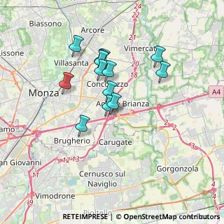Mappa Via Ghiringhella, 20864 Agrate Brianza MB, Italia (2.88615)