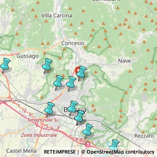 Mappa Via Campane, 25128 Brescia BS, Italia (4.80636)