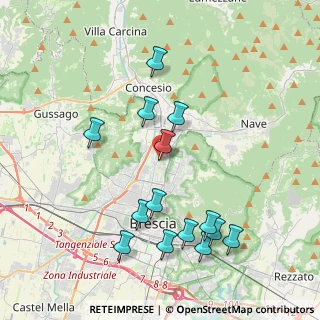 Mappa Via Campane, 25128 Brescia BS, Italia (4.145)