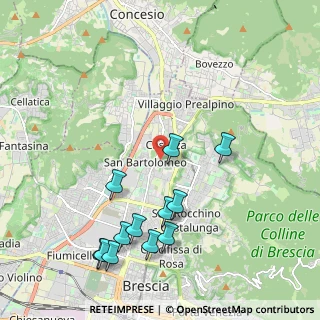Mappa Via Campane, 25128 Brescia BS, Italia (2.28917)