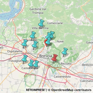 Mappa Via Campane, 25128 Brescia BS, Italia (6.3075)