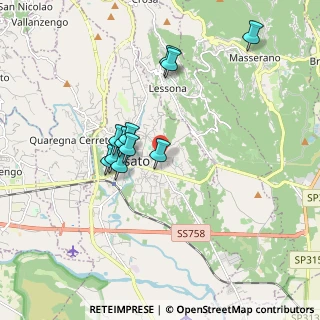 Mappa Via Quintino Sella, 13836 Cossato BI, Italia (1.54091)
