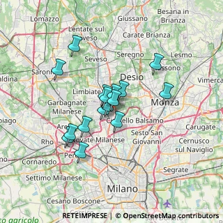 Mappa Viale della Repubblica, 20037 Paderno Dugnano MI, Italia (5.1725)
