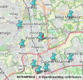 Mappa Viale della Repubblica, 20037 Paderno Dugnano MI, Italia (2.63909)