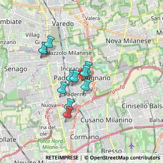Mappa Viale della Repubblica, 20037 Paderno Dugnano MI, Italia (1.38636)