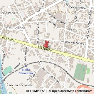Mappa Via Milano, 40, 13900 Biella, Biella (Piemonte)