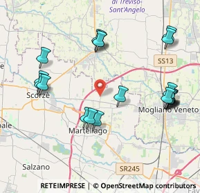 Mappa Via Spangaro, 30037 Scorzè VE, Italia (4.4315)