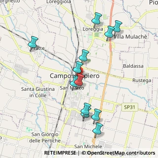 Mappa Via Tiso, 35012 Camposampiero PD, Italia (2.00667)